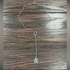 19" Drop Gemstone Y-Necklace